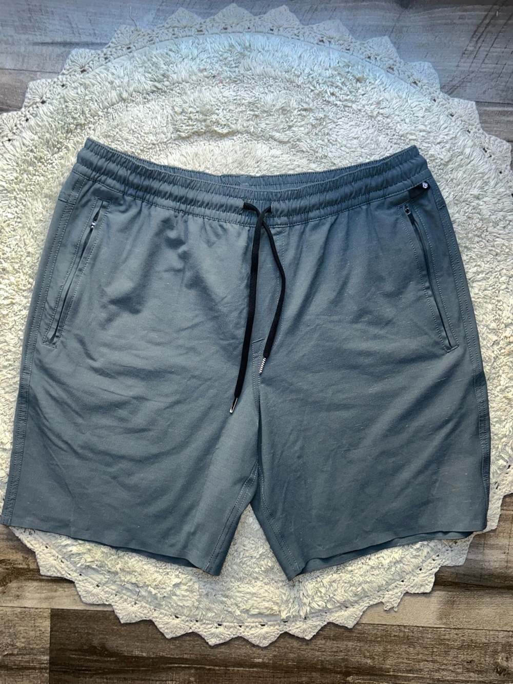 Volcom True To This Men's Casual Drawstring Shorts in Slate Blue Size Medium